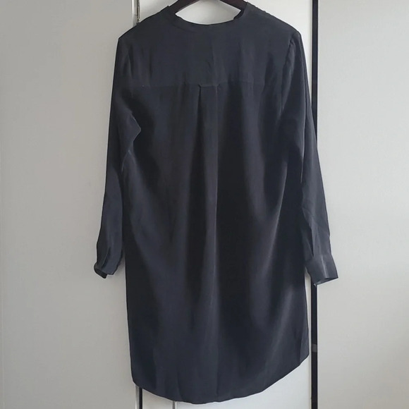 NWT Sezane Size 38 Robe Charlotte Silk black dress - Picture 5 of 6
